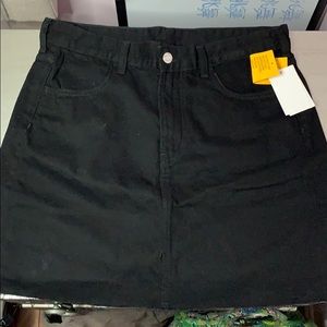 Black Denim Skirt from H&M